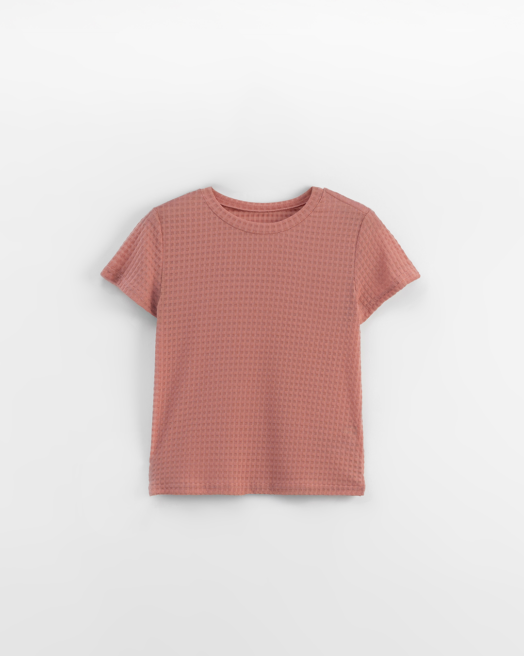 立体チェックシアーショートトップス 5色展開 S/M