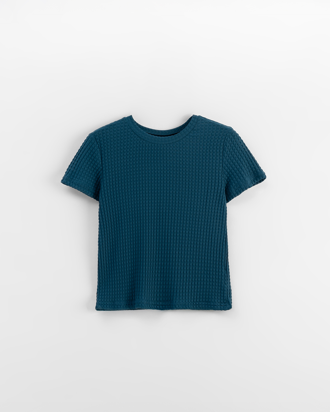 立体チェックシアーショートトップス 5色展開 S/M