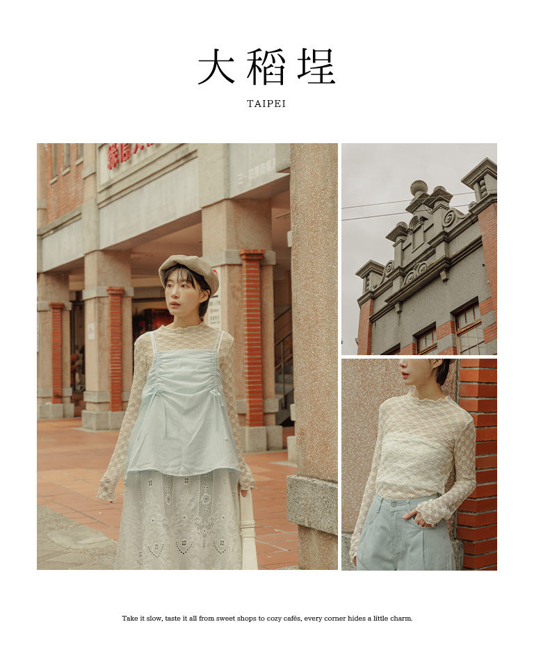 春1尚未收到---フラワー柄シアートップス 4色展開