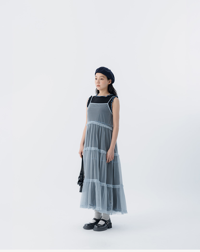 春8商未收到---チェックシアーキャミトップス 3色展開