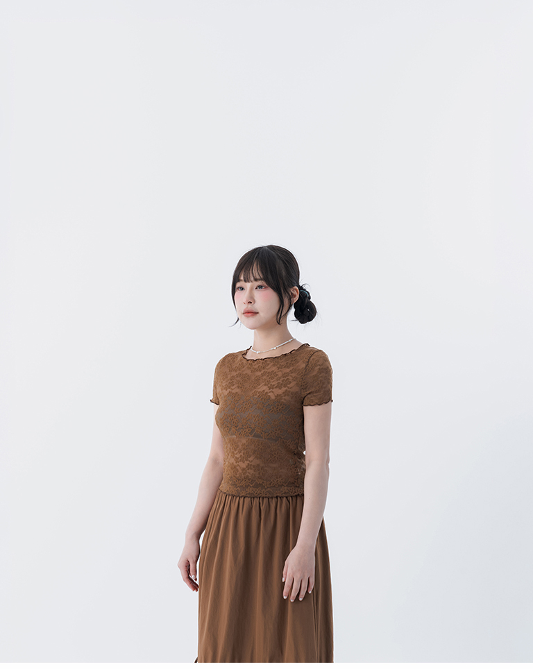 ジャカードメロウシアートップス 4色展開