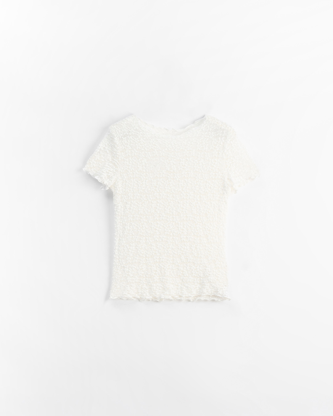 立体カットワークレースジャカードトップス 4色展開