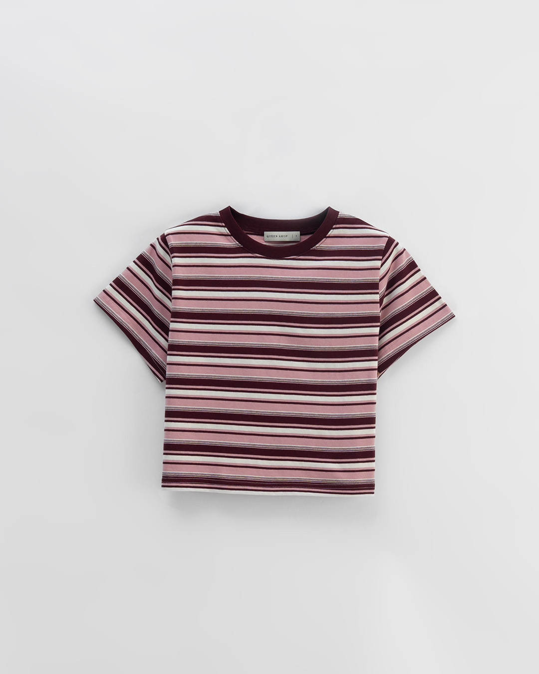 ストライプショート丈トップス 3色展開