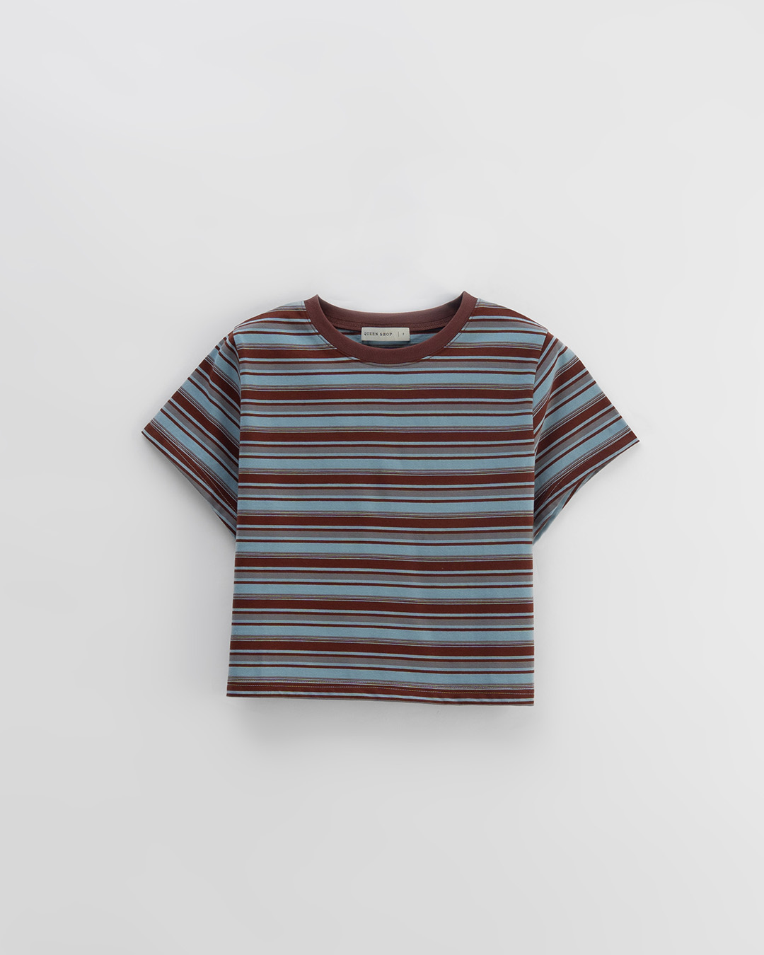 ストライプショート丈トップス 3色展開