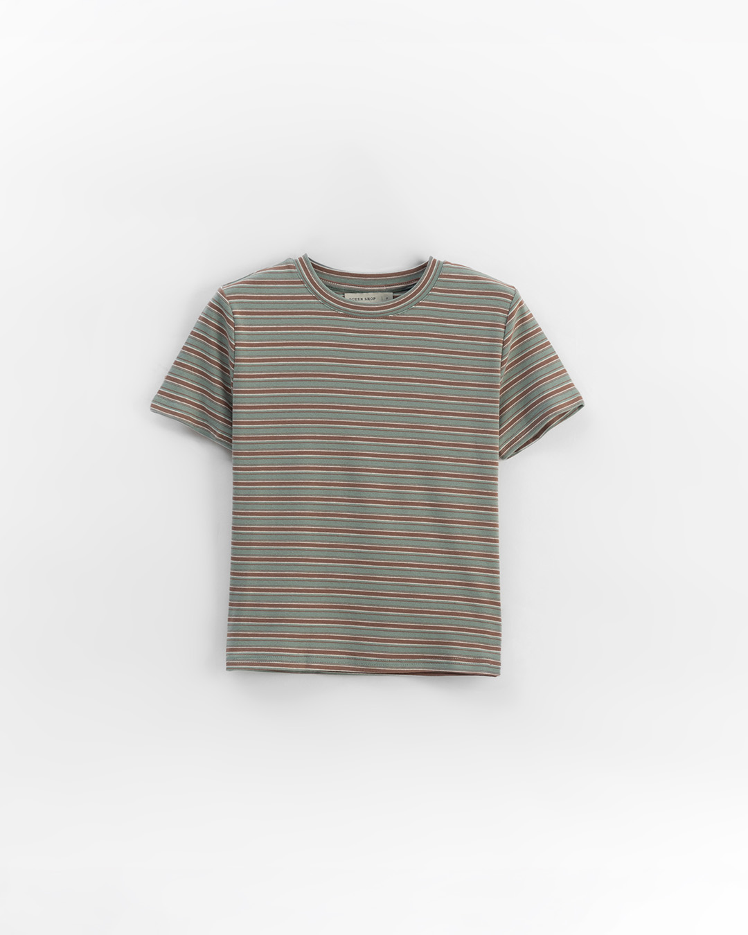 ストライプクルーネックトップス 4色展開