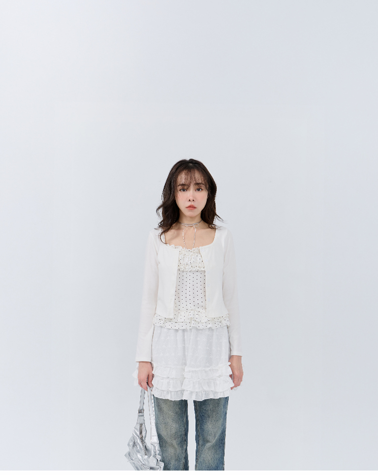 ドット2点セットトップス　2色展開