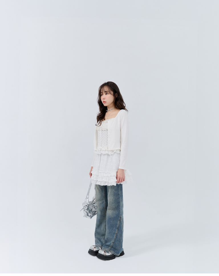ドット2点セットトップス　2色展開