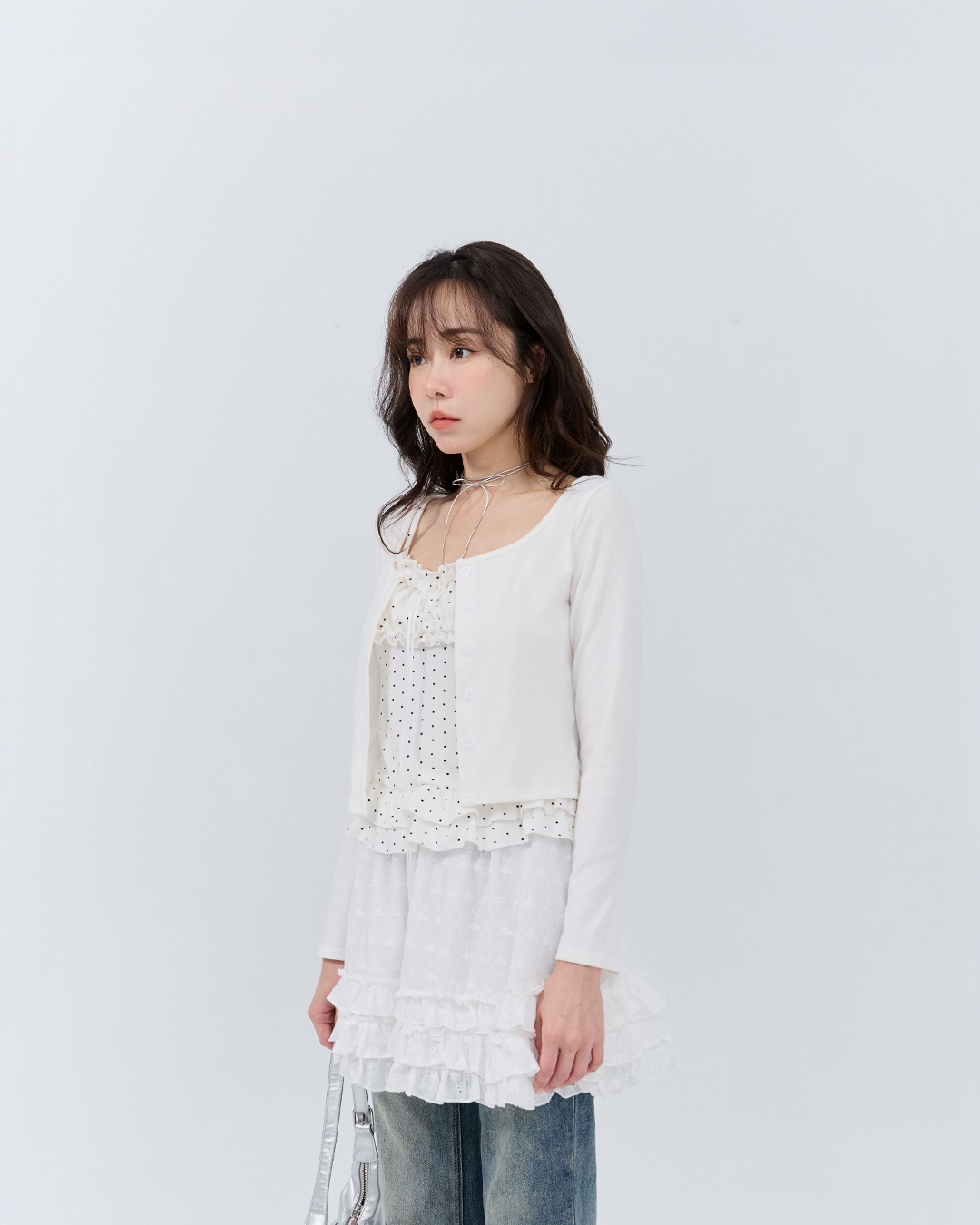 ドット2点セットトップス　2色展開