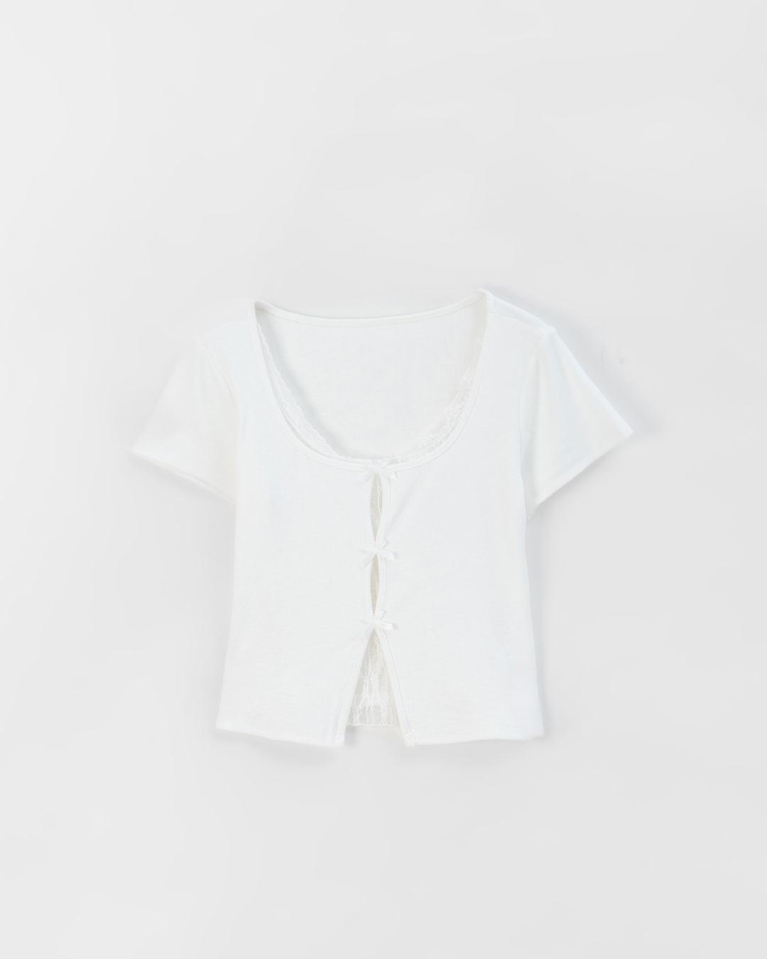 春12未到---フェイクレイヤードレーストップス 3色展開
