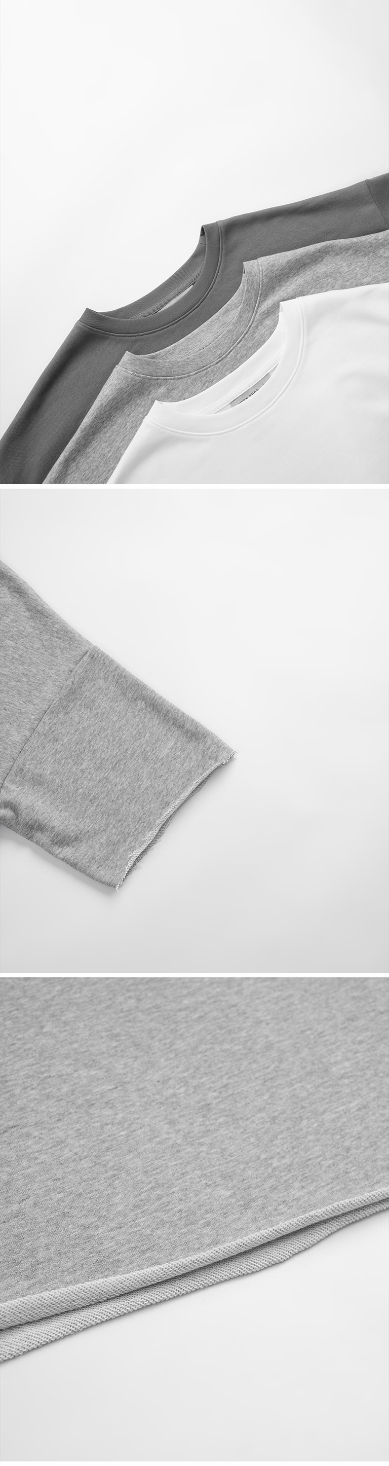 ロールヘムワイドシルエット半袖トップス 3色展開