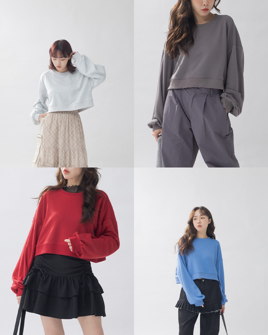 ショートスウェット 4色展開