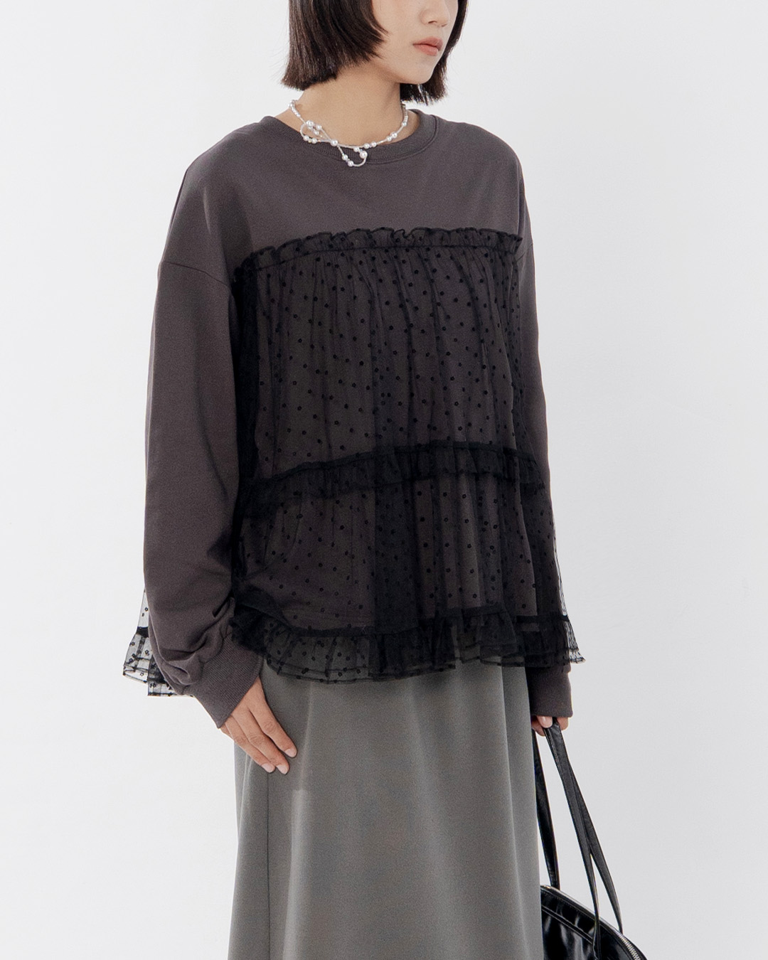 フリルフラワーシアースウェット 2色展開