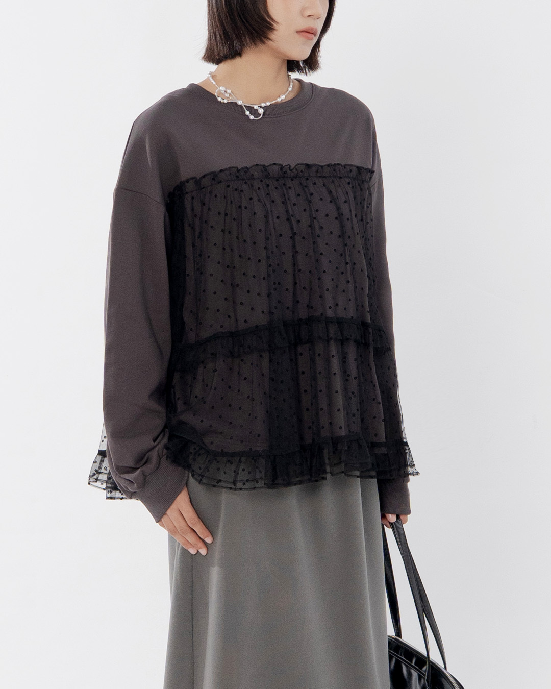 フリルフラワーシアースウェット 2色展開