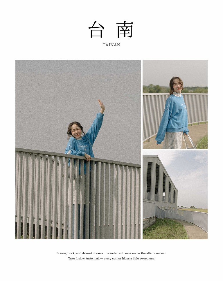 チェリー刺繍フリルスウェット 2色展開