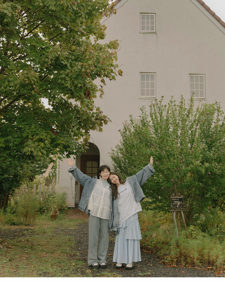 フラワー刺繍スウェット 3色展開