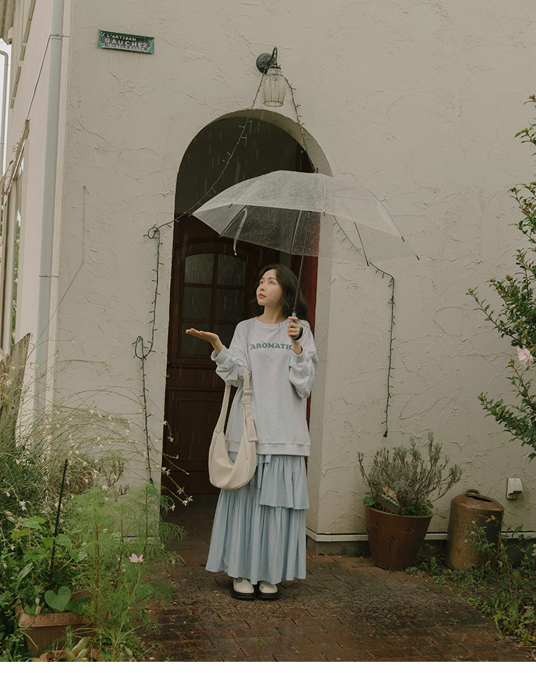 フラワー刺繍スウェット 3色展開