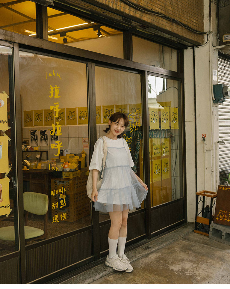 シアーティアードレイヤードトップス 3色展開