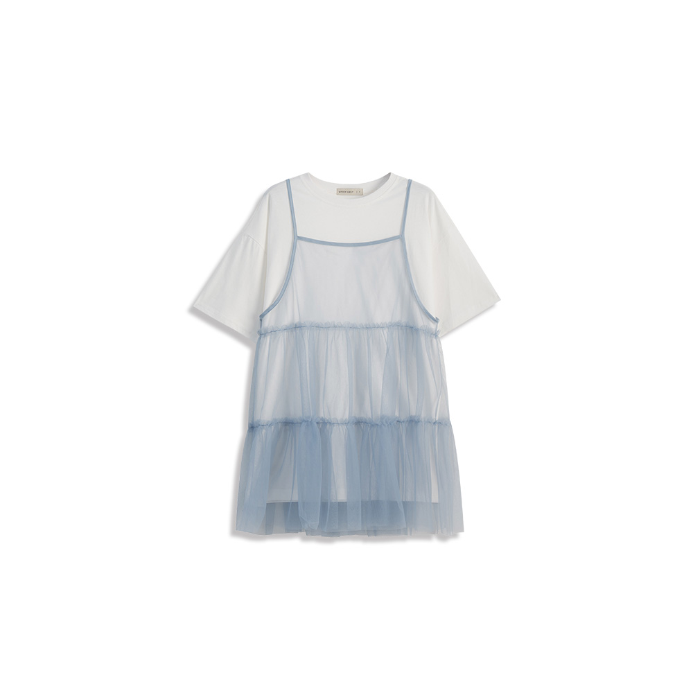 シアーティアードレイヤードトップス 3色展開