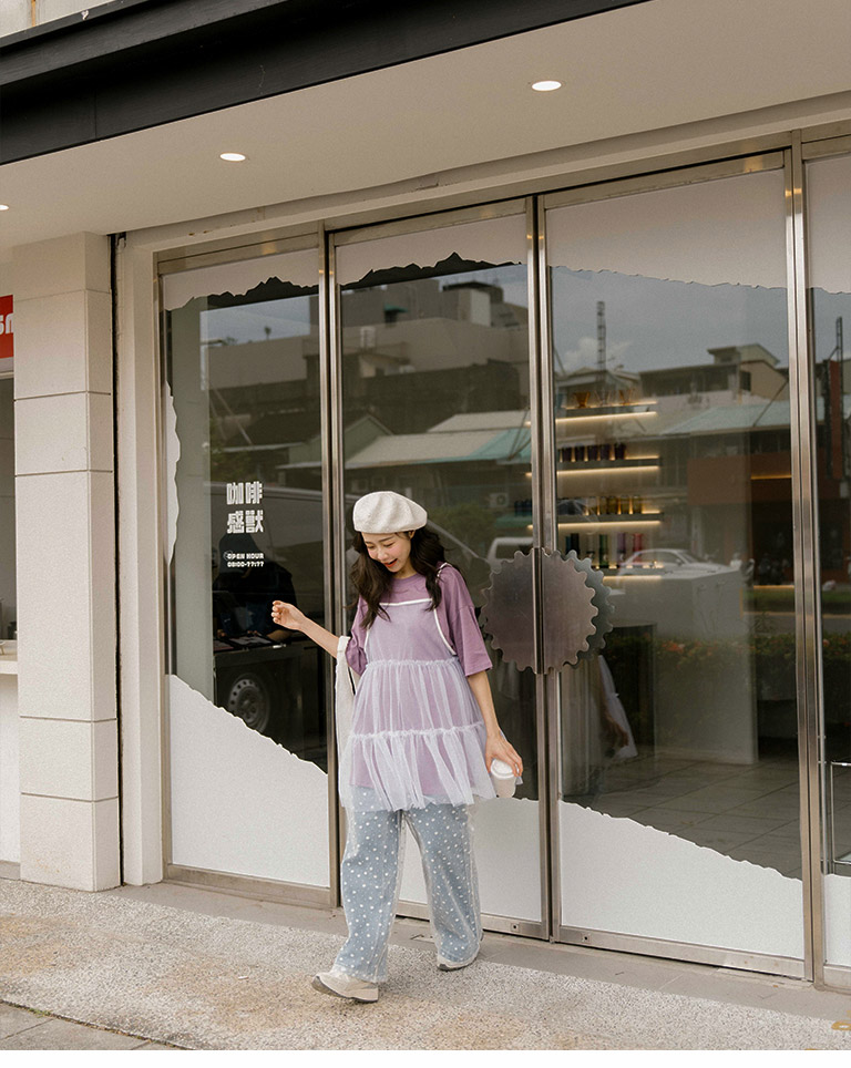 シアーティアードレイヤードトップス 3色展開