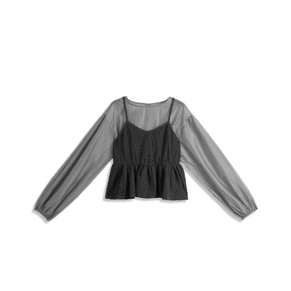 スリーブ2WAYトップス 2色展開