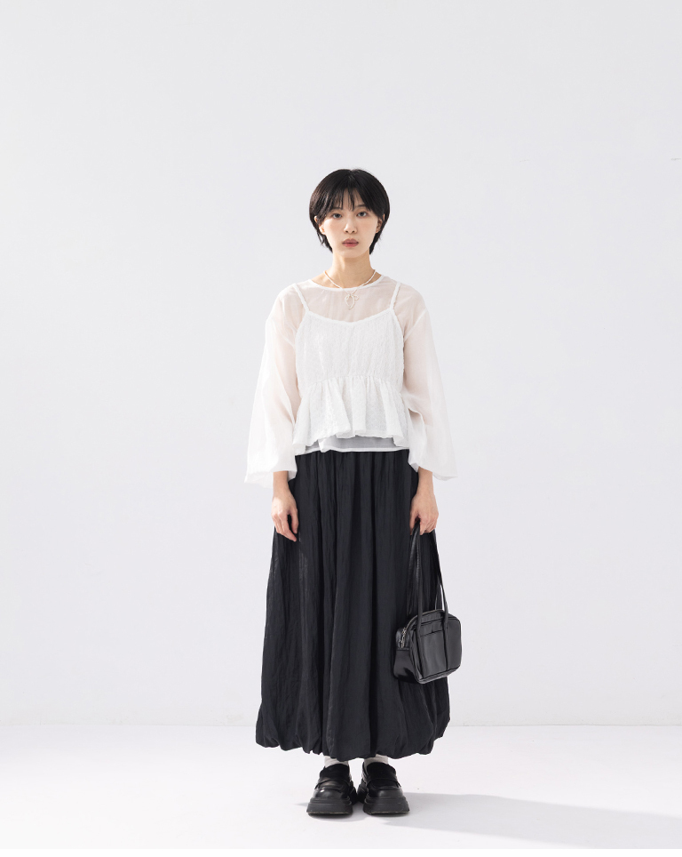 スリーブ2WAYトップス 2色展開