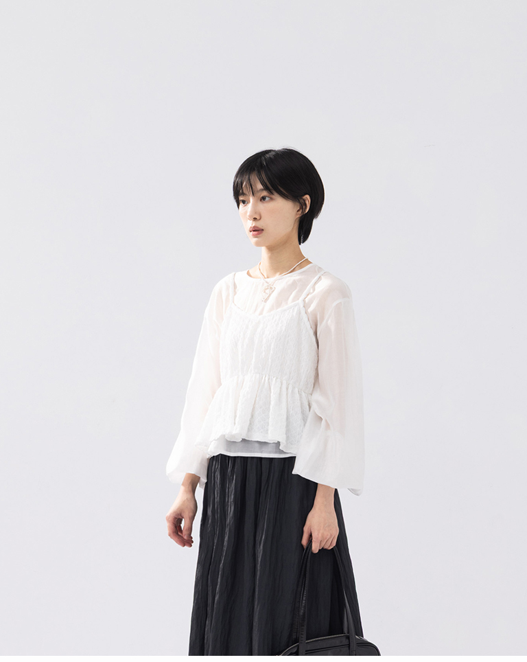 スリーブ2WAYトップス 2色展開