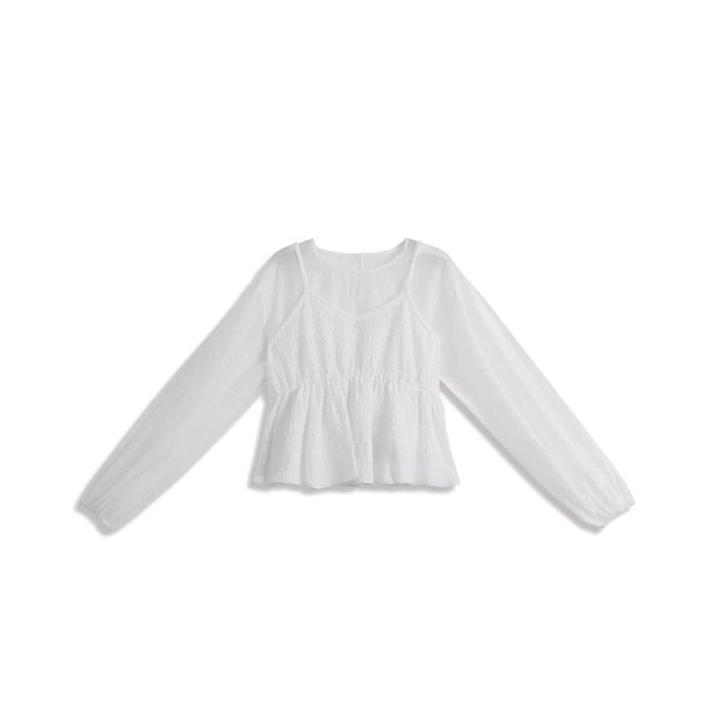 スリーブ2WAYトップス 2色展開