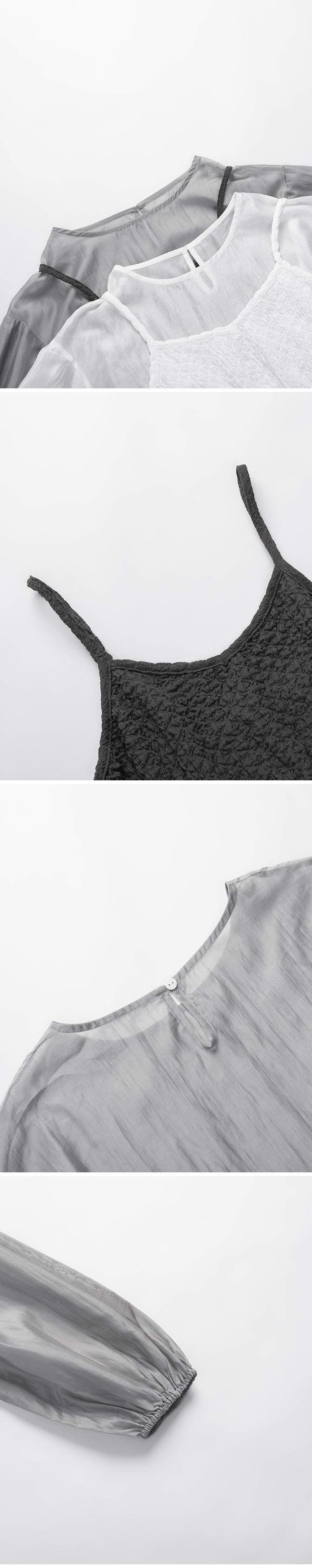 スリーブ2WAYトップス 2色展開