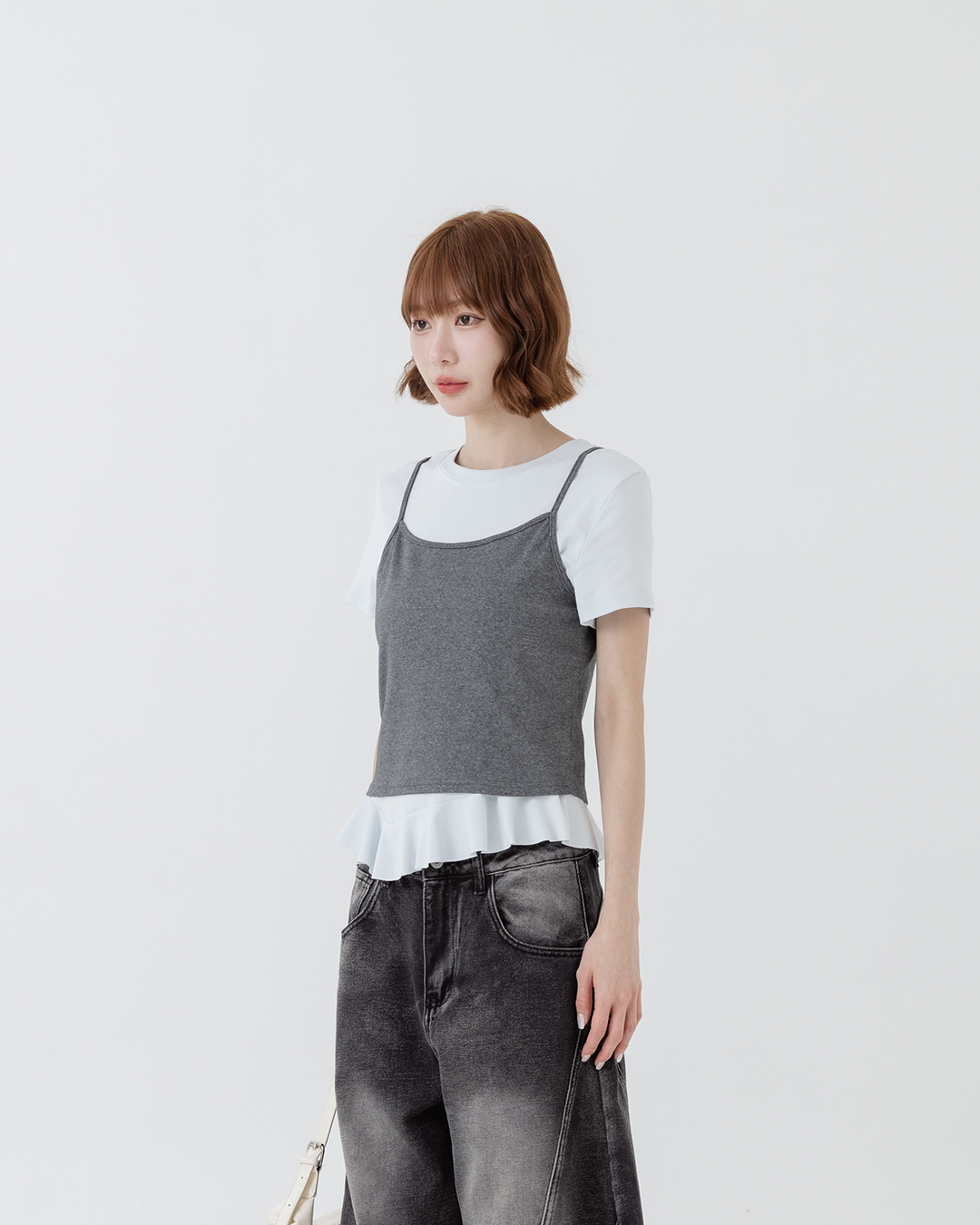 2点セットペプラムトップス 3色展開