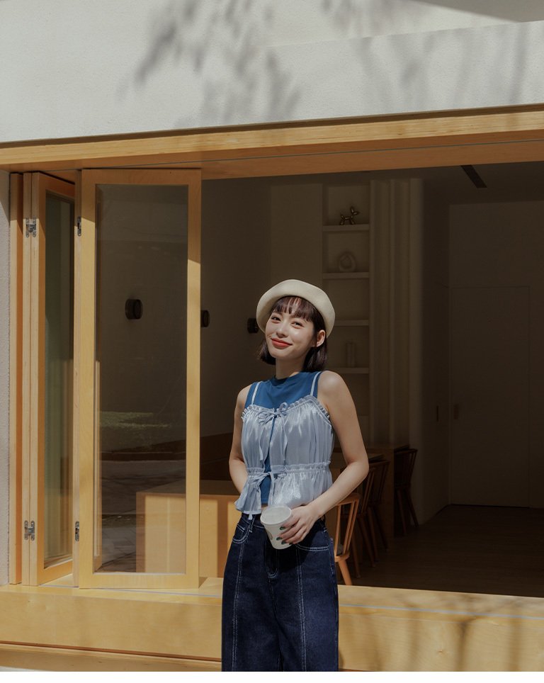 無地クルーネックタンクチップ 五色展開 01150430