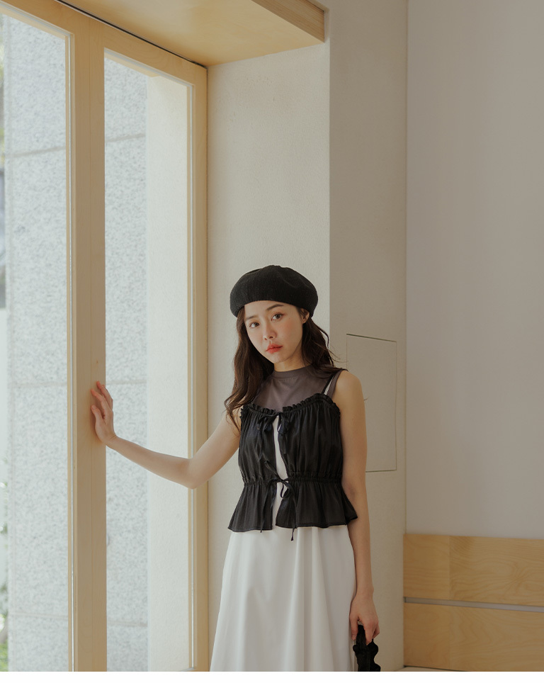 無地クルーネックタンクチップ 五色展開 01150430