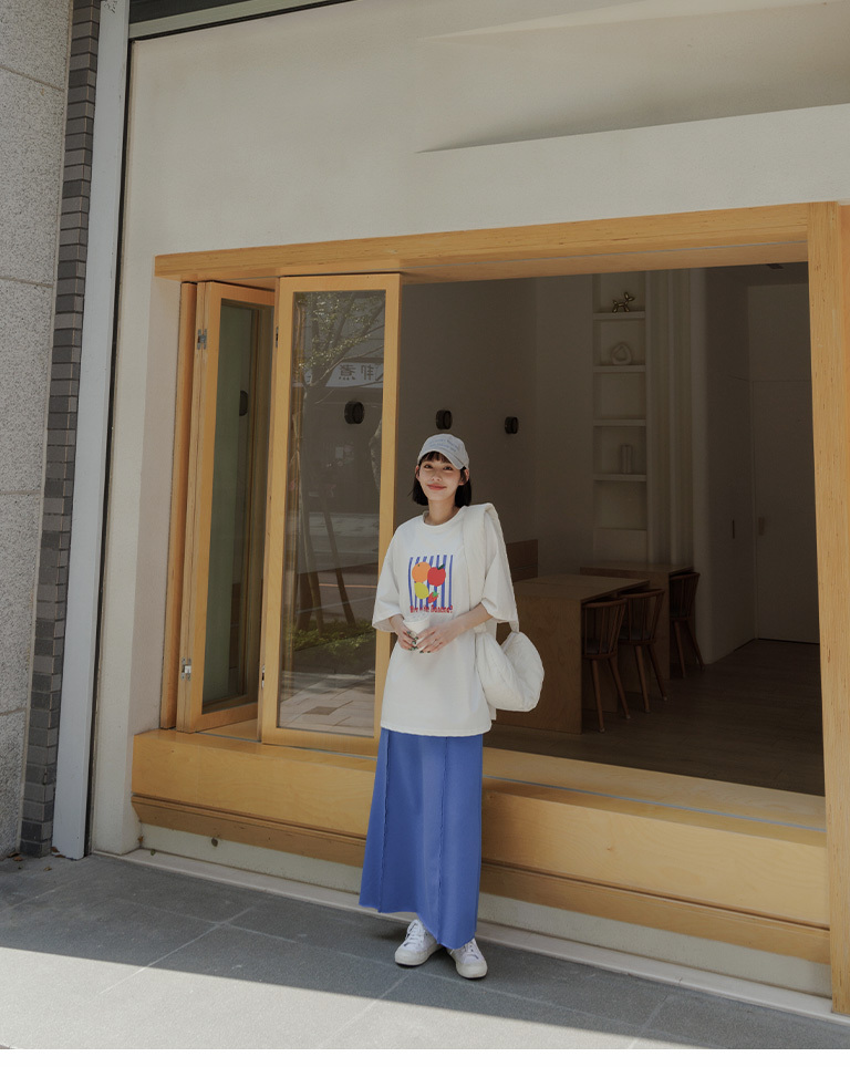 フルーツプリントルーズTシャツ 01190215