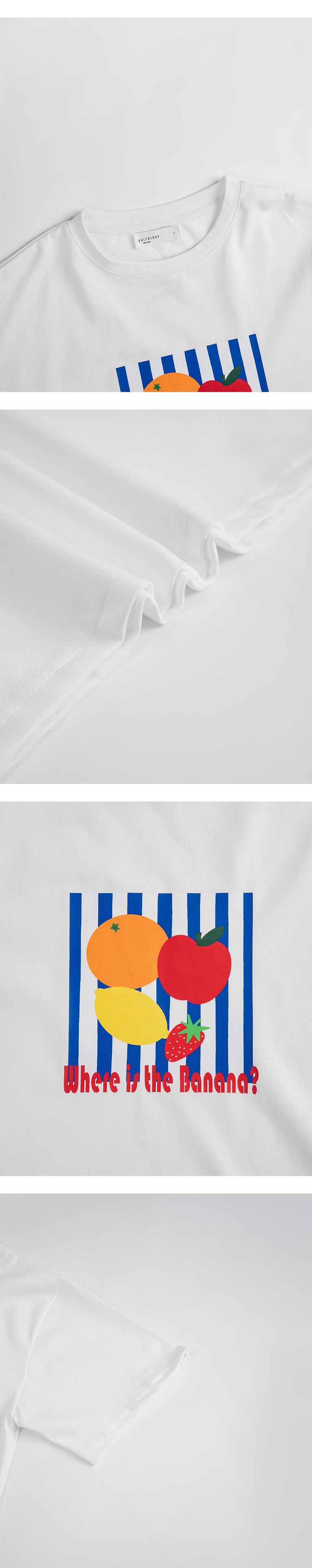 フルーツプリントルーズTシャツ 01190215