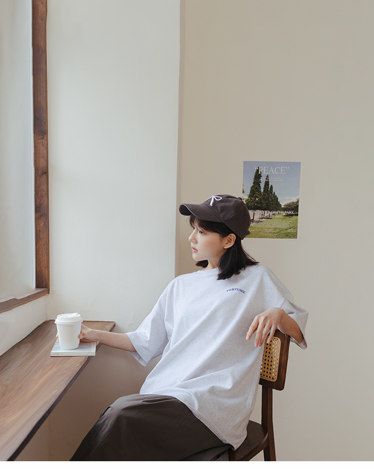 フラワープリントワイドTシャツ  3色展開