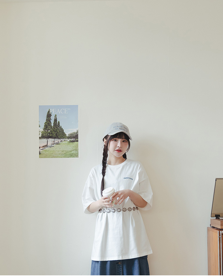 フラワープリントワイドTシャツ  3色展開