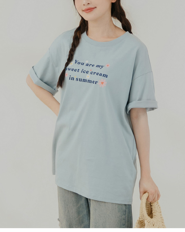 カジュアルロゴTシャツ 2色展開