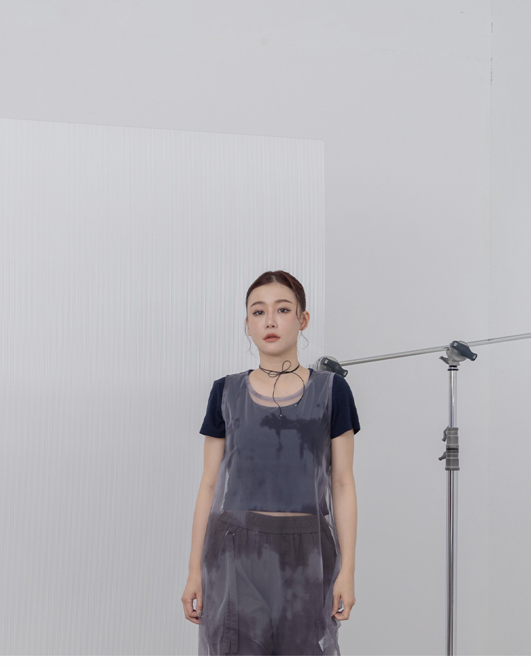 リブショート丈トップス 8色展開