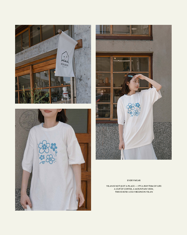 フラワープリントTシャツ 3色展開