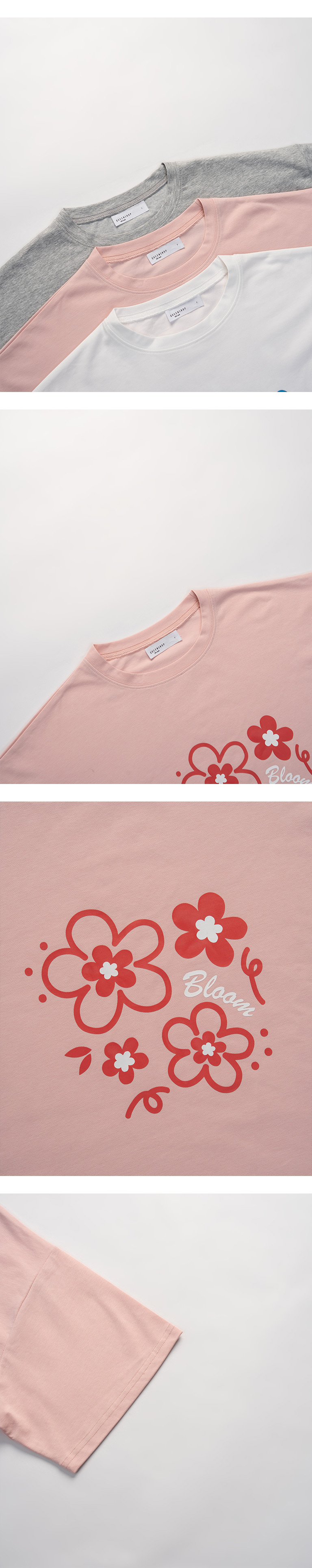 フラワープリントTシャツ 3色展開