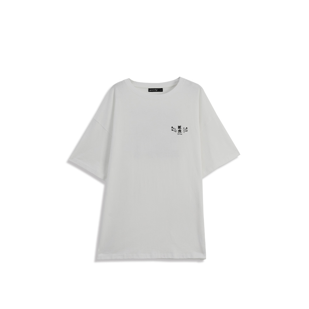 貳虎-タイガーロゴTシャツ