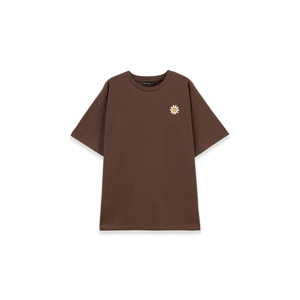 デイジー刺繍グラフィックワイドTシャツ 2色展開