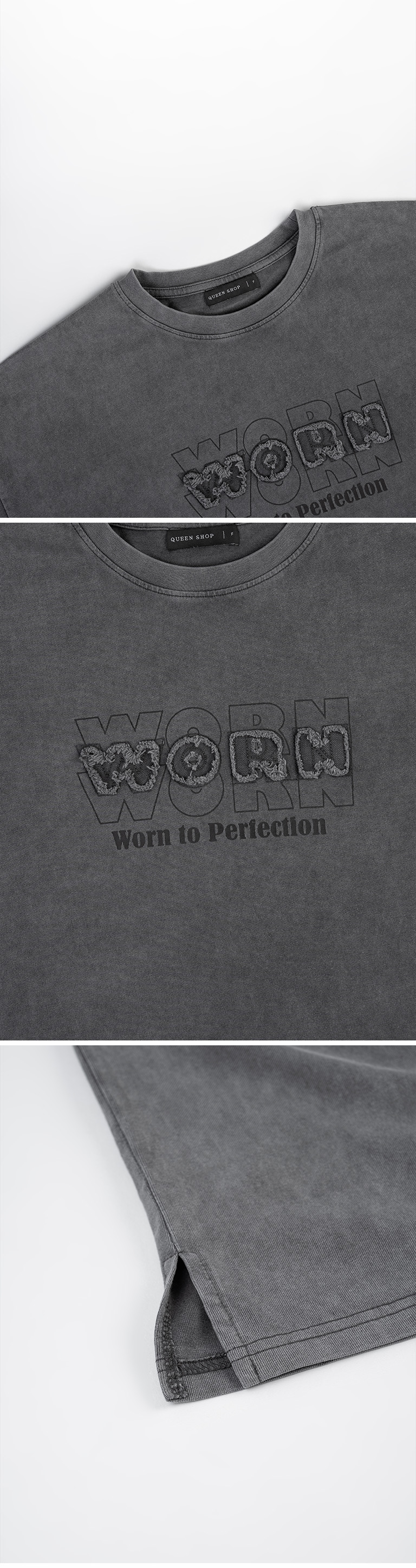 ウォッシュ加工オーバーサイズTシャツ