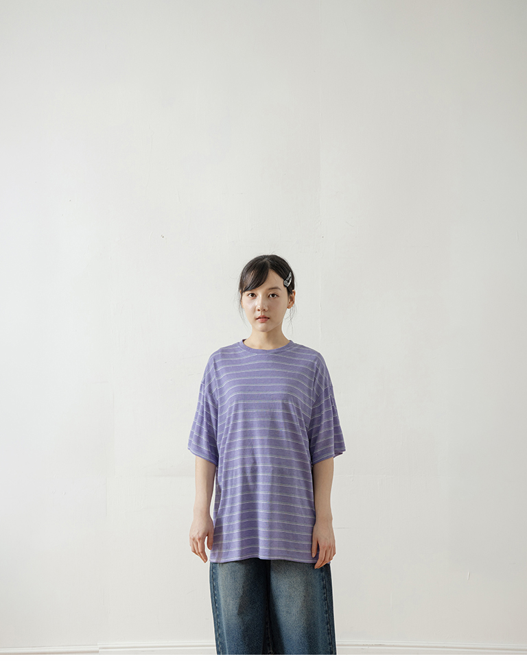 ボーダーオーバーサイズTシャツ 3色展開