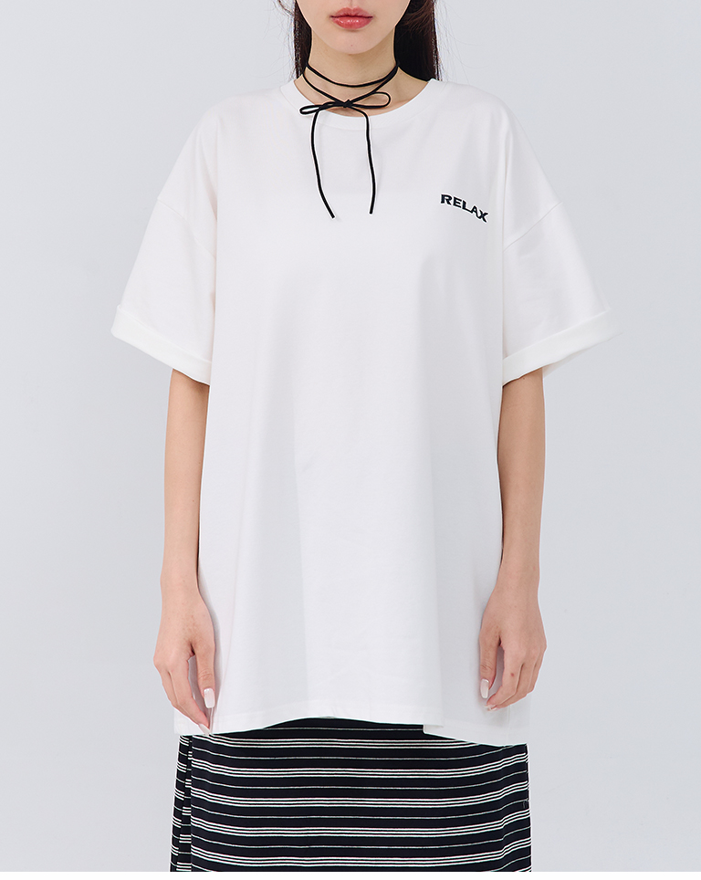 犬プリントワイドトップス 2色展開