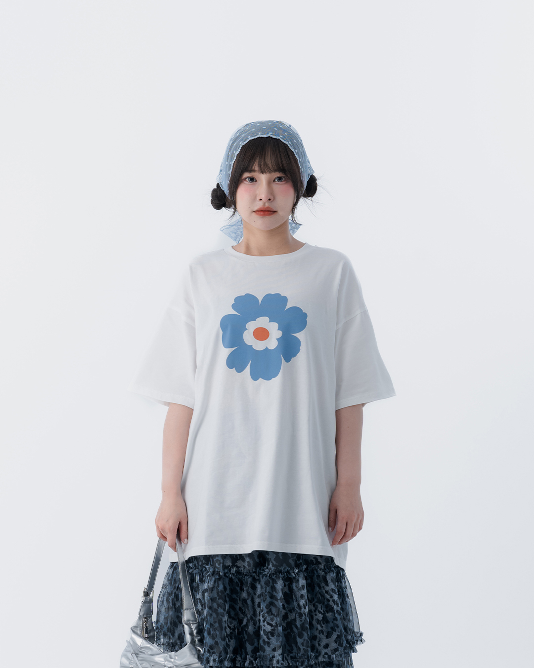 春8商未收到---ラワープリントTシャツ ホワイト