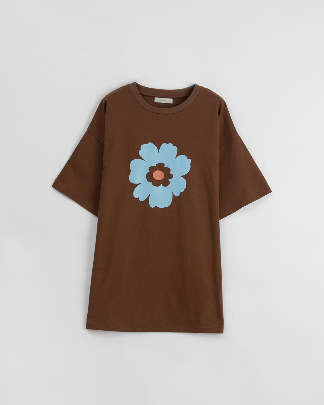 春8商未收到---ラワープリントTシャツ ブラウン