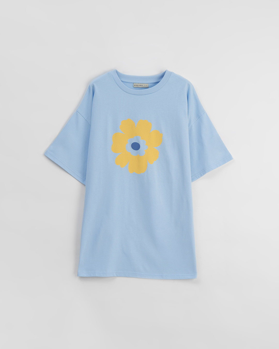 春8商未收到---ラワープリントTシャツ　ブルー