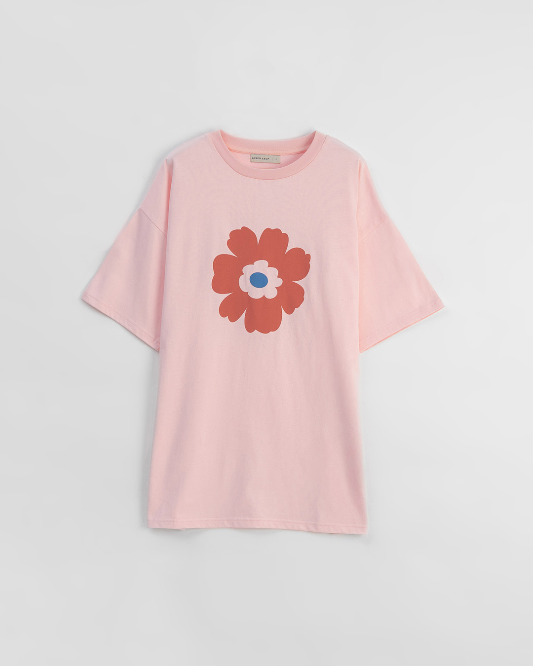 春8商未收到---ラワープリントTシャツ　ピンク