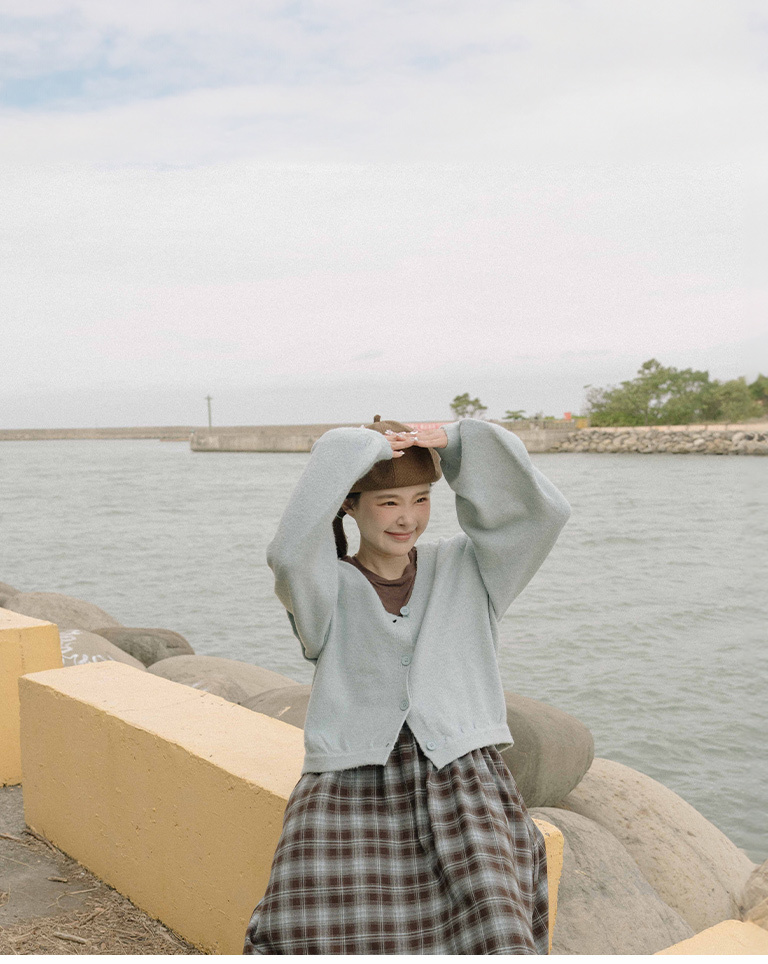 2WAY着脱スリーブニットカーディガン 3色展開