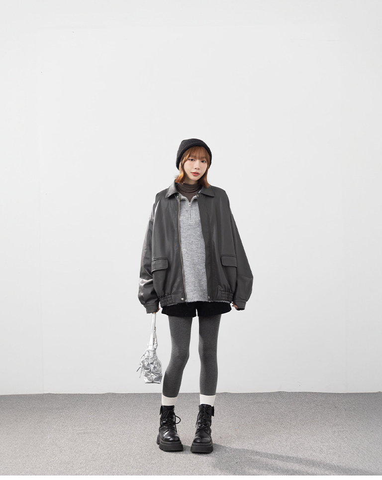 冬10未入荷---マットレザージャケット 2色展開